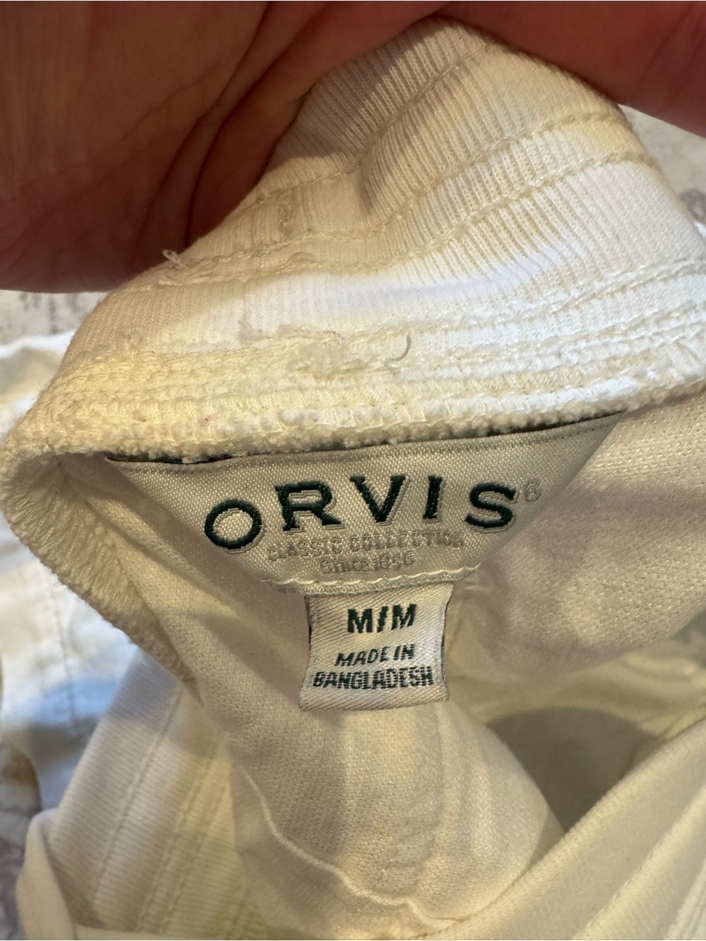 Orvis White Elastic Waist Shorts - Picture 3 of 3